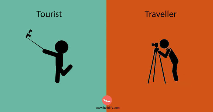 11张关于旅行的插画，带你看清“游客VS旅行者”的区别